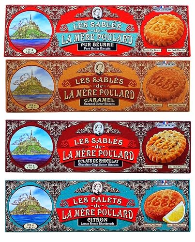 La Mère Poulard 4 x 125g | Pur Beurre | Caramel | Chocolat | Citron La Mère Poulard 4 x 125g | Pur Beurre | Caramel | Chocolat | Citron von LA MERE POULARD