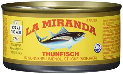 La Miranda Thunfisch in Öl, 24er Pack (24 x 185 g) von LA MIRANDA