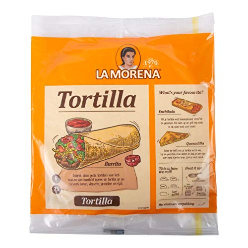 La Morena Tortilla natur 8 x 20 cm Packung 370 Gramm von LA MORENA