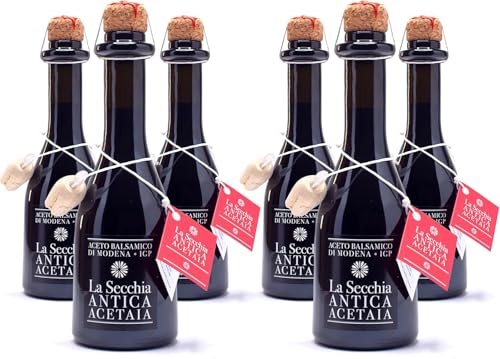 La Secchia - Balsamessig aus Modena IGP. Gereift in Eiche - 250 ml Flasche mit Messkappe aus Kork - 6 Flaschen La Secchia - Balsamessig aus Modena IGP. Gereift in Eiche - 250 ml Flasche mit Messkappe aus Kork - 6 Flaschen von LA SECCHIA