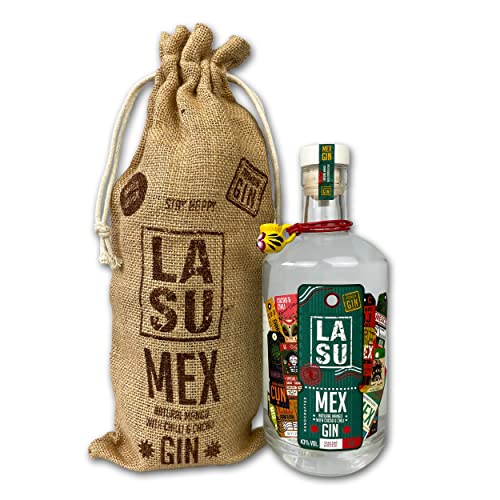 LA SU Gin Limited Edition (Mexico) mit Kakao, Chili, Mango (1x 0,7 l | 43% vol.) | Premium handcrafted Gin, ideal für Gin & Tonic. Mit hochwertiger Geschenkverpackung LA SU Gin Limited Edition (Mexico) mit Kakao, Chili, Mango (1x 0,7 l | 43% vol.) | Premium handcrafted Gin, ideal für Gin & Tonic. Mit hochwertiger Geschenkverpackung von LA SU GIN