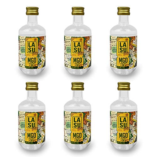 LA SU Premium Mango Gin, Miniatur, 6er Pack (6 x 0.05 l) von LA SU GIN