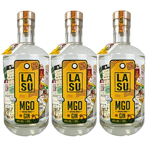 3x LA SU Premium Mango Gin (a´0,7l) von LA SU GIN