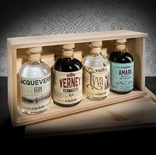 Geschenkverpackung in HOLzmix-Kollektion 4 X 20 CL Geschenkverpackung in HOLzmix-Kollektion 4 X 20 CL von LA VALDOTAINE