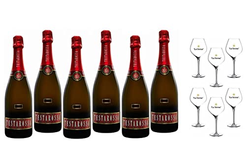 TESTAROSSA 2016 PINOT NOIR CLASSIC METHOD BRUT OLTREPO PAVESE DOCG 75 CL 6 FLASCHEN MIT GLÄSERN TESTAROSSA 2016 PINOT NOIR CLASSIC METHOD BRUT OLTREPO PAVESE DOCG 75 CL 6 FLASCHEN MIT GLÄSERN von LA VERSA