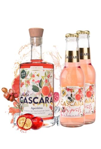 LACASCARA® Löwen-Bundle: 1x Aperitivo + 2x Spritz - Cascara (Kaffeekirsche), Grapefruit, Himbeere - Likör, 16% vol. Alk., bekannt aus "Die Höhle der Löwen" von LACASCARA