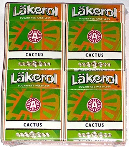 10 x LÄKEROL CACTUS 4 x 23g ZUCKERFREI LAKRITZ Incl. Goodie von Flensburger Handel von LÄKEROL