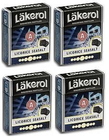 10 x LÄKEROL LICORICE SEASALT LAKRITZ 4x25g ZUCKERFREI Incl. Goodie von Flensburger Handel von LÄKEROL