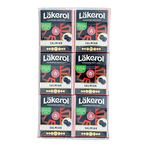 Läkerol Candy Pastilles Salmiak - 12 Stück x 23 Gramm von LÄKEROL