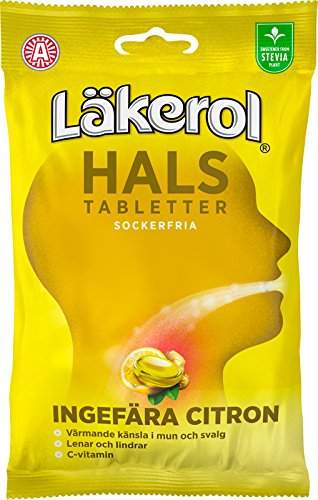 Läkerol Halstabletten Ingwer Zitrone, 65g, zuckerfrei von LÄKEROL