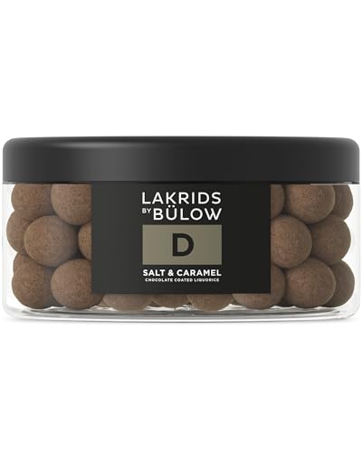 LAKRIDS BY BÜLOW - D - Salt & Caramel - 550g - Dänische Gourmet Lakritz-Kugeln - Süßer Lakritzkern umhüllt von Karamell-Schokolade & Meersalz von LAKRIDS BY BÜLOW