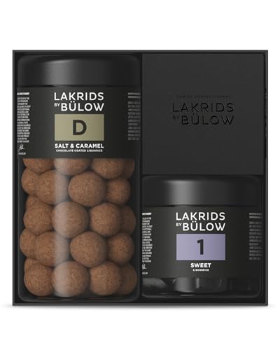 LAKRIDS BY BÜLOW - Geschenkbox - 445g - D (Salt & Caramel) + 1 (Sweet) - Dänische Gourmet Lakritze in hochwertiger Geschenkbox von LAKRIDS BY BÜLOW