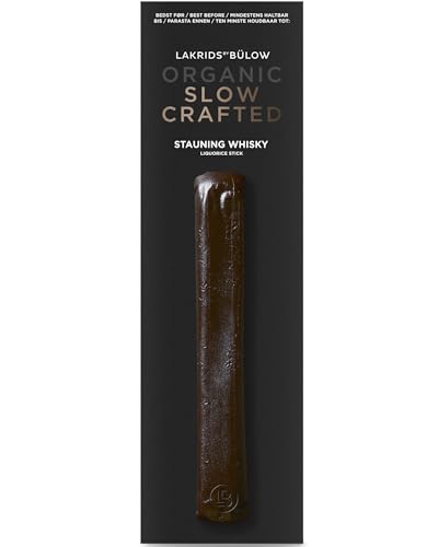 LAKRIDS BY BÜLOW - Stauning Whisky - Organic Slow Crafted - 30g - Langsam gekochte Bio-Lakritze mit Whisky als Stick von LAKRIDS BY BÜLOW