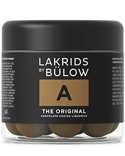 LAKRIDS BY BÜLOW - A - The Original - 125g - Dänische Gourmet Lakritz-Kugeln - Süßer Lakritzkern umhüllt von Vollmilch-Schokolade und feinem Lakritzpulver von LAKRIDS BY BÜLOW