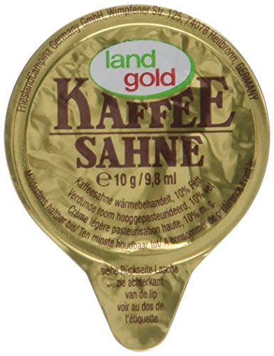 Landgold Kaffeesahne lose 10%, 240er Pack (240 x 10 g) von LANDGOLD