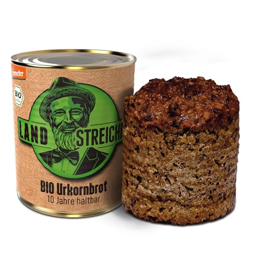 LANDSTREICHER Demeter Bio Dosenbrot, 10 Jahre haltbar (1, Urkorn) von LANDSTREICHER