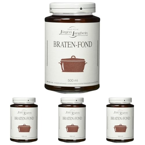 Jürgen Langbein Braten-Fond, 500 ml (Packung mit 4) von Langbein