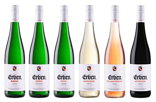 ERBEN Weintour Lieblich 6 x 0.75l | Weinprobierpaket aus Deutschland | Liebliche Weiß-, Rosé- und Rotweine | Weinprobe von LANGGUTH ERBEN
