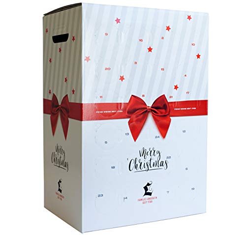 Langguth Wein und Sekt Adventskalender "Merry Christmas"| 24 Kleinflaschen Edition 2022 |Rotwein Weißwein Roséwein Sekt| Verkostungsbox |Adventsgeschenk von LANGGUTH ERBEN