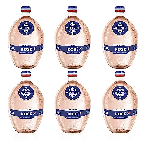 Medinet Rosé Halbtrocken (6 x 1 l) - Roséwein aus Frankreich von LANGGUTH ERBEN