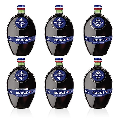 Medinet Rouge Halbtrocken (6 x 1 l) - Rotwein aus Frankreich von LANGGUTH ERBEN