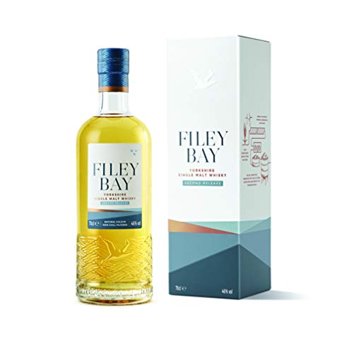 Filey Bay Second Release Whisky 46Prozent vol Spirit of Yorkshire Single Malt Whisky (1 x 0.7 l) von LAOSEP