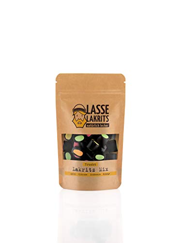 Lakritz-Mix Mini Frucht 135g von LASSE LAKRITS natürlich lecker