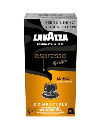 Lavazza Espresso Lungo, floraler und aromatischer Espresso, 10 Kapseln, Nespresso kompatibel von Lavazza
