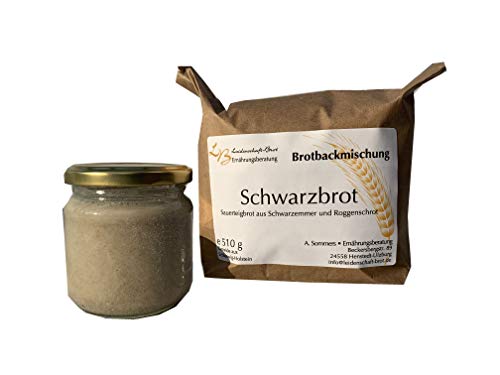 Schwarzbrot Brotbackmischung mit Sauerteig Schwarzbrot Brotbackmischung mit Sauerteig von LB Leidenschaft-Brot Ernährungsberatung