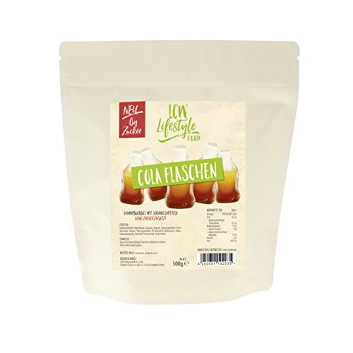 LCW Zuckerfreie Gummibärchen Colaflaschen 500g 3er Pack (3 x 500 gr) von LCW