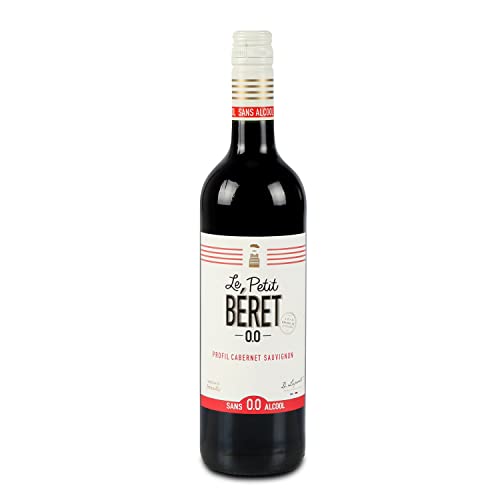Le Petit Béret, Cabernet Sauvignon, alkoholfreier Rotwein 0,0%, 750 ml von LE PETIT BERET