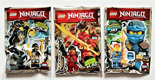 Lego Ninjago Movie 2017 - Set limitierte Figuren Jay + Cole + Kai von LEGO