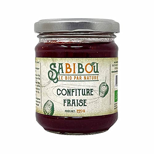 SABIBOU Bio Erdbeer Extra Konfitüre Confiture extra BIO Fraise von LES CONFITURES DE LA HOUBE