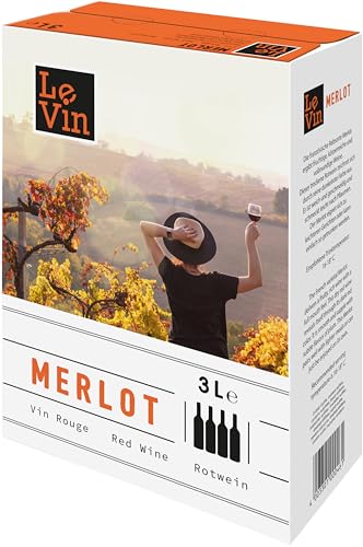 Le Vin Merlot Frankreich IGP Bag-in-box (1 x 3 l) | 3l (1er Pack) von Le Vin