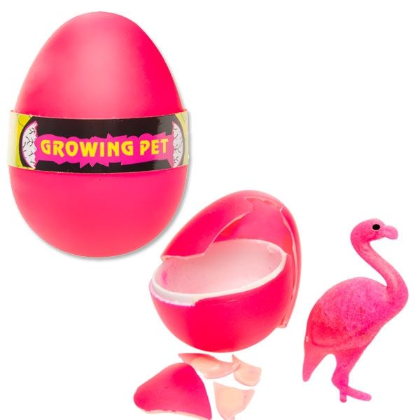 Cooles Mitgebsel - Schlüpf Ei "Flamingo", pink und süß, 1 Stk, 6cm von LG-Imports