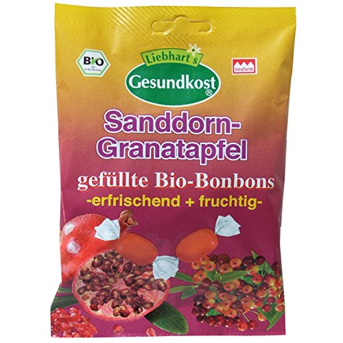 Bio-Bonbon Granatapfel-Sanddorn (100 g) von LIEBHARTS GESUNDKOST