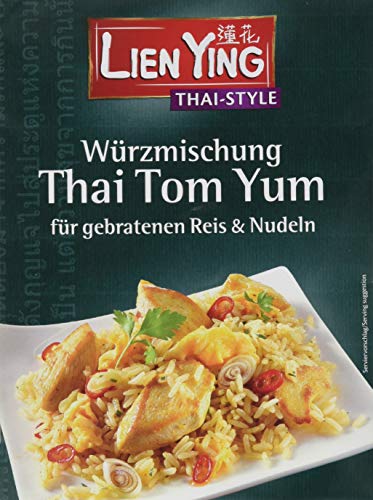Lien Ying Thai Style gebratenen Reis Tom Yum Würzmischung, 24er Pack (24 x 14 g) von Lien Ying