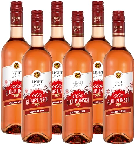 LIGHT live Glühpunsch 0,0% Rosé (6 x 0,75 l) von LIGHT live