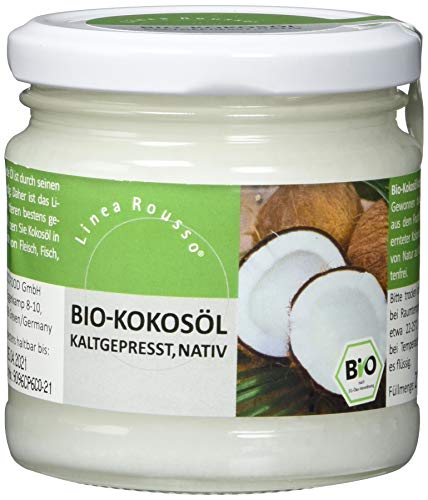 Linea Rousso Bio Kokosöl, kaltgepresst, nativ, 6er Pack (6 x 200 ml) von Linea Rousso