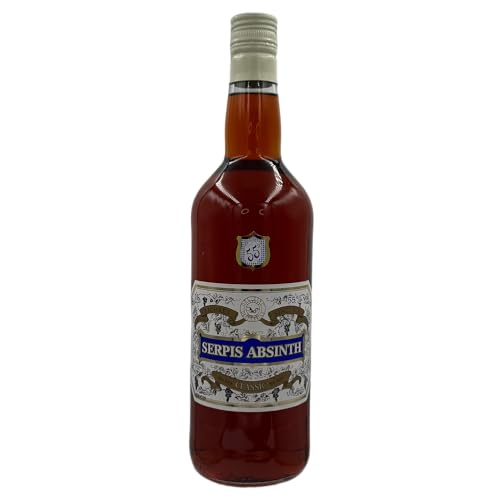 Serpis Classic 55 Absinth 1000ml 55% | Traditionell Spanischer Absinth | Destilliert mit ganzer Wermutpflanze | Milder Geschmack von LION SPIRITS