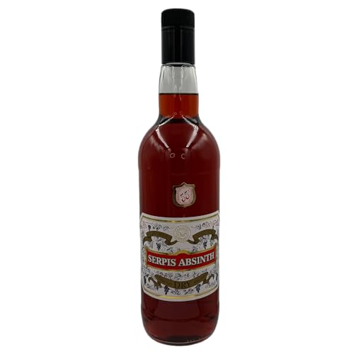 Serpis Dry Absinth 1000ml 55% | Besonders Mild & Ohne Anis | Traditionell destilliert mit ganzer Wermutpflanze | Ideal für Absinthe-Liebhaber, die Anis meiden von LION SPIRITS