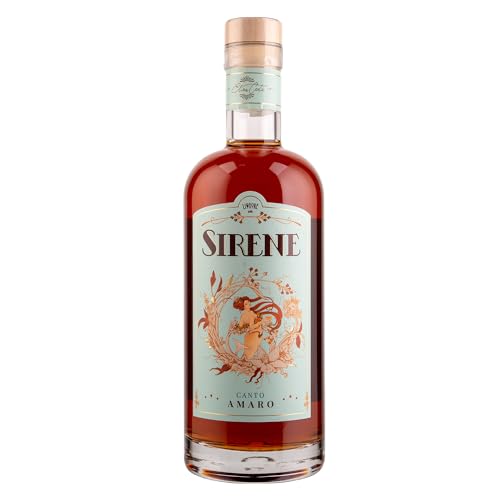 Sirene Canto Amaro 700ml 27% | Natürlicher Bitterlikör mit Gardasee Zitronenduft | Kontrast von Distel & Enzian mit Vanillesüße | Ohne künstliche Aromen von LION SPIRITS