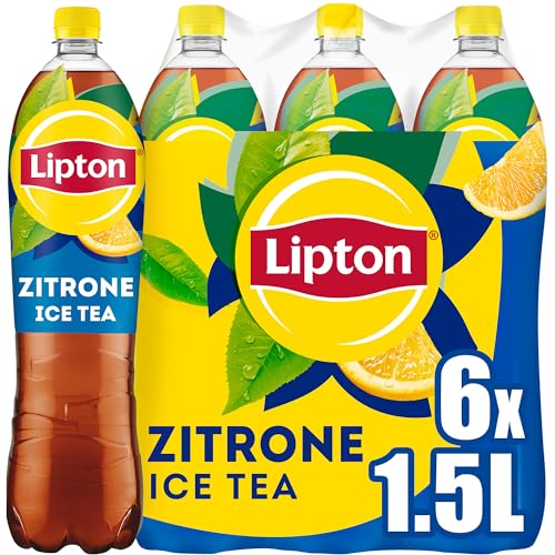 LIPTON ICE TEA Lemon, Eistee mit Geschmack Zitrone EINWEG (6 x 1.5 l) von Lipton