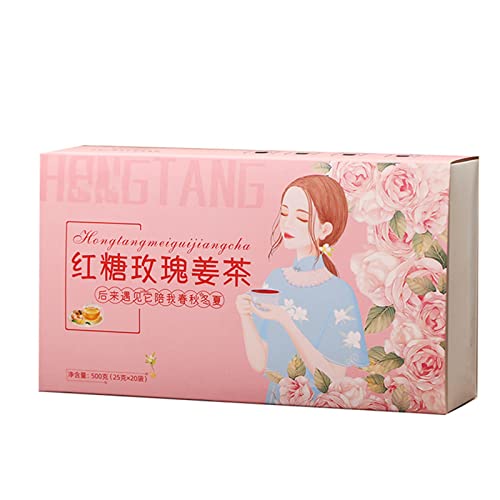 500 G Brauner Zucker-Ingwer-Jujube-Tee, Mit Braunem Würfelzucker, Zerkleinertem Ingwer, Jujube, Wolfsbeere, Longan, Roter Rose, Ohne Zusatz, 20 Stück, Für Frauen 500 G Brauner Zucker-Ingwer-Jujube-Tee, Mit Braunem Würfelzucker, Zerkleinertem Ingwer, Jujube, Wolfsbeere, Longan, Roter Rose, Ohne Zusatz, 20 Stück, Für Frauen von LIZEALUCKY