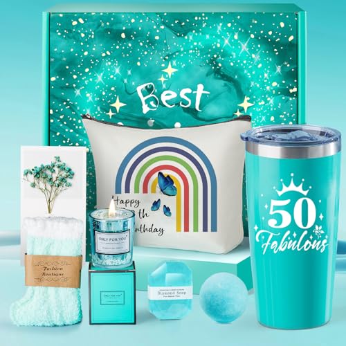 LKTINGOV Geschenke zum 50. Geburtstag für Frauen, personalisierte Geschenkkörbe und Verwöhnboxen für sie, einzigartige Geschenke für Mütter, beste Freunde, Schwestern und Ehefrau, die sich zum 50. LKTINGOV Geschenke zum 50. Geburtstag für Frauen, personalisierte Geschenkkörbe und Verwöhnboxen für sie, einzigartige Geschenke für Mütter, beste Freunde, Schwestern und Ehefrau, die sich zum 50. von LKTINGOV