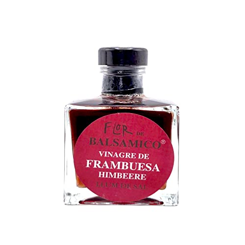 LLUM DE SAL Flor de Balsamico Flacon Vinagre de Frambuesa - Mallorca Balsamico Gourmet Essig Himbeere (100ml) von LLUM DE SAL