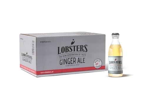 Lobsters - Ginger Ale - 24 x 0,2l - Spicy and Fresh - Mit 100% natürlichen Zutaten, Made in Austria, Zuckerreduziert & ohne Farbstoffe, Für Cocktail mix, Ginger Shot Lobsters - Ginger Ale - 24 x 0,2l - Spicy and Fresh - Mit 100% natürlichen Zutaten, Made in Austria, Zuckerreduziert & ohne Farbstoffe, Für Cocktail mix, Ginger Shot von LOBSTERS THE NEW GENERATION OF TASTE