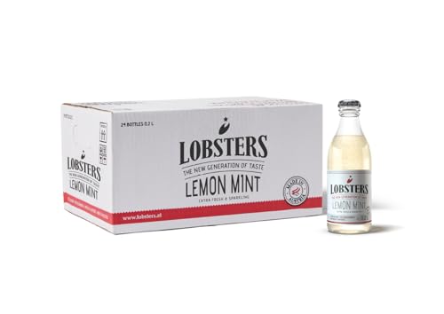 Lobsters - Lemon Mint, 24 x 0,2l - Fresh and Sparkling, Mit reinstem österreichischen Alpenquellwasser, Zitronensaft, Zuckerreduziertes prickelndes Erfrischungsgetränk ohne Farbstoffe, für Cocktailmix Lobsters - Lemon Mint, 24 x 0,2l - Fresh and Sparkling, Mit reinstem österreichischen Alpenquellwasser, Zitronensaft, Zuckerreduziertes prickelndes Erfrischungsgetränk ohne Farbstoffe, für Cocktailmix von LOBSTERS THE NEW GENERATION OF TASTE