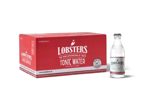Lobsters - Tonic Water - 24 x 0,2l - Extra Dry and Classic - Erfrischend mit subtiler Bitterkeit durch Chinin, Made in Austria, Zuckerreduziert & ohne Farbstoffe, Perfekt für cocktail mix, Gin Tonic Lobsters - Tonic Water - 24 x 0,2l - Extra Dry and Classic - Erfrischend mit subtiler Bitterkeit durch Chinin, Made in Austria, Zuckerreduziert & ohne Farbstoffe, Perfekt für cocktail mix, Gin Tonic von LOBSTERS THE NEW GENERATION OF TASTE