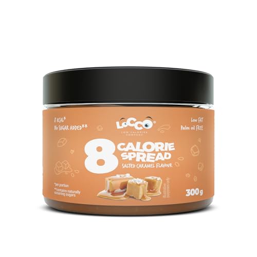 LoCCo 8 Calorie Kalorienarme Creme Salted Caramel Flavour - Ohne Zuckerzusatz Palmölfrei - Low Calorie Aufstrich Kalorienarm Karamell Sauce - 300 g LoCCo 8 Calorie Kalorienarme Creme Salted Caramel Flavour - Ohne Zuckerzusatz Palmölfrei - Low Calorie Aufstrich Kalorienarm Karamell Sauce - 300 g von LOCCO LOW CALORIES COMPANY